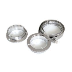 Rustfri V-band 2" med flanger