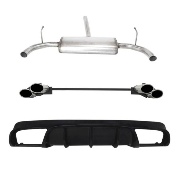 Rustfri sportsudstdning Alfa Romeo Giulietta med diffusor