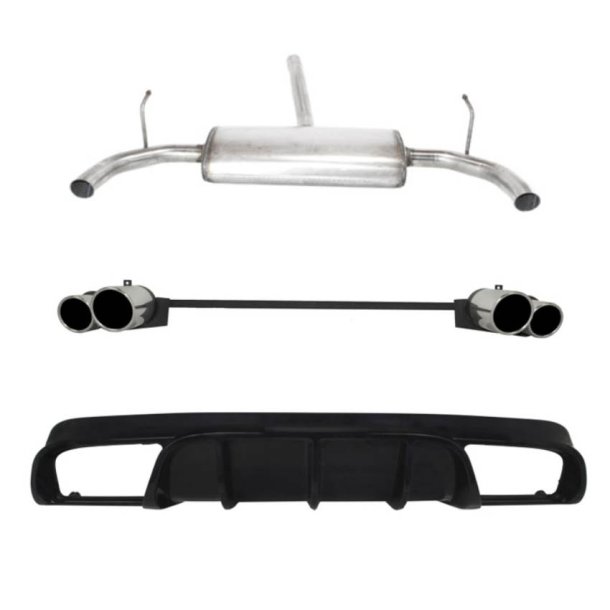 Rustfri sportsudstdning Alfa Romeo Giulietta med diffusor