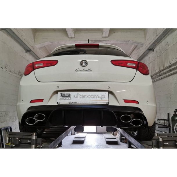 Rustfri sportsudstdning Alfa Romeo Giulietta med diffusor