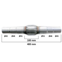 Flexrr til udstdning med reduktioner 45/48/55