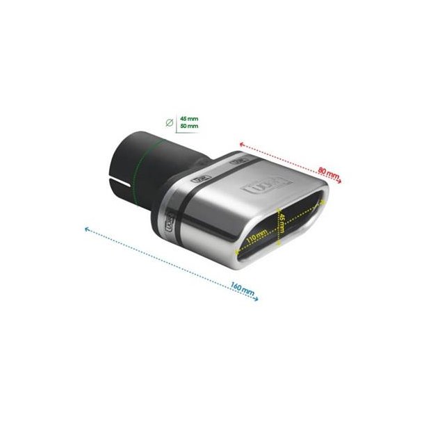 Rrhale, oval 110x45 mm