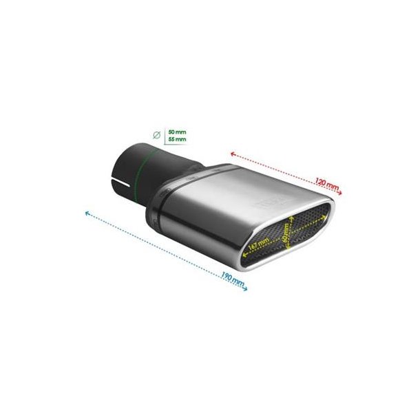 Oval rrhale 167x60 mm