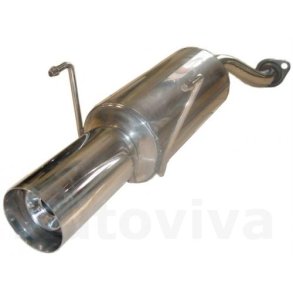 Rustfrit Sportsbagpotte Honda Civic VI Hatchback 3 drs