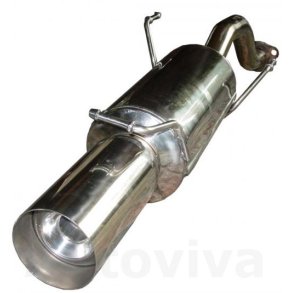 Rustfrit Sportsbagpotte Honda Civic VI Hatchback 5 drs