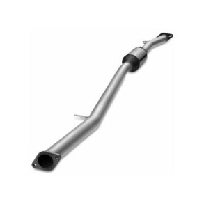 Rustfrit rr med sports katalysator