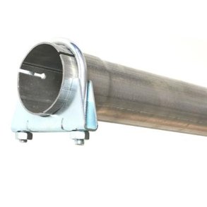 Rr til udstdning 1m, 45mm - med muffe